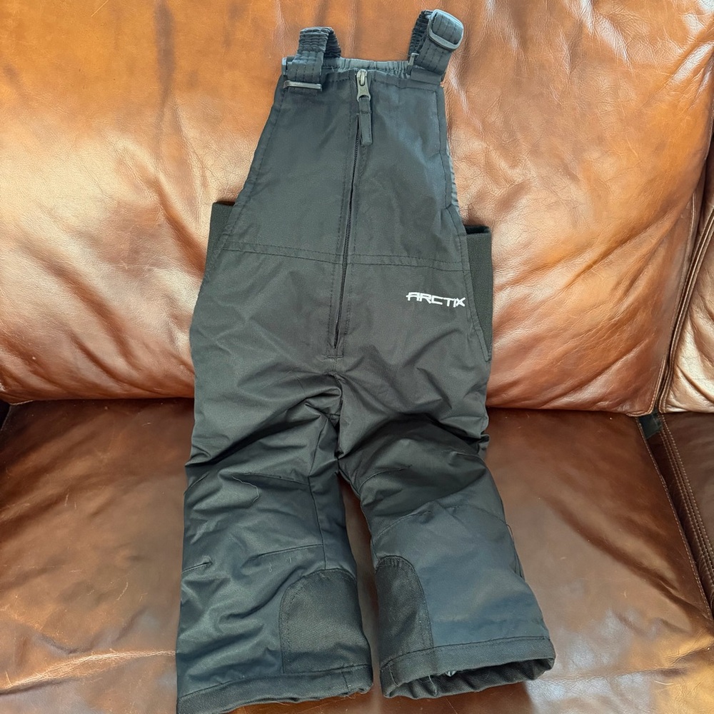 Arctix Kids Black Insulated Overalls